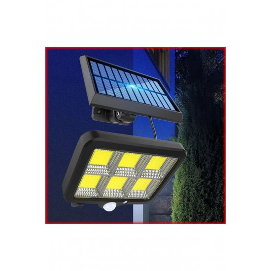Σετ 2 ηλιακών λαμπτήρων LED 250W με αισθητήρα κίνησης και τηλεχειριστήριο - Φωτισμός εξωτερικού χώρου