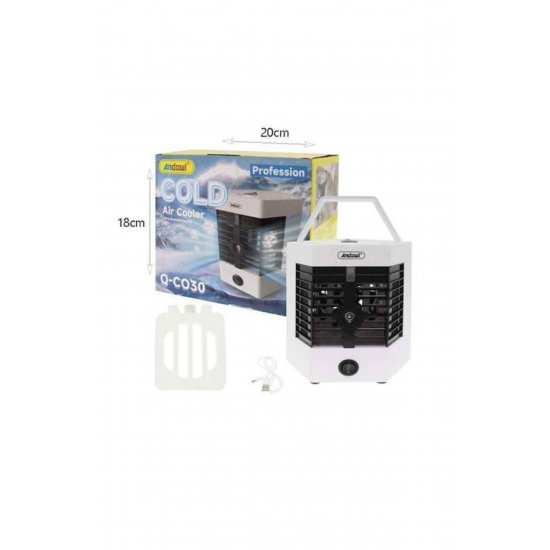 Qc030 Mini Κλιματιστικό USB με Νερό 10W Λευκό