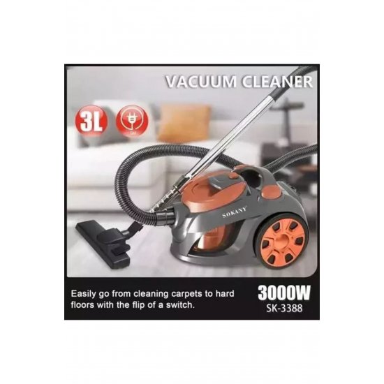 Vacuum Dry 3000W with Plastic Bin 3lt Κωδικός: SK-3388