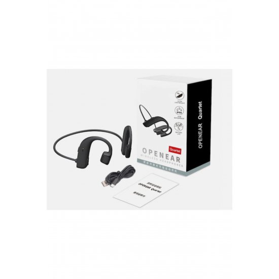 Κουαρτέτο Ακουστικά ανοιχτού αυτιού Bluetooth Handsfree Μαύρα