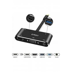 Σταθμός σύνδεσης USB-C με HDMI 4K PD Black (OTN-9573S)