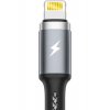 Σειρά Braided USB to Lightning / Type-C / micro USB 1.2m 2.4A Cable Gray (WK-WDC-119_SILVER)