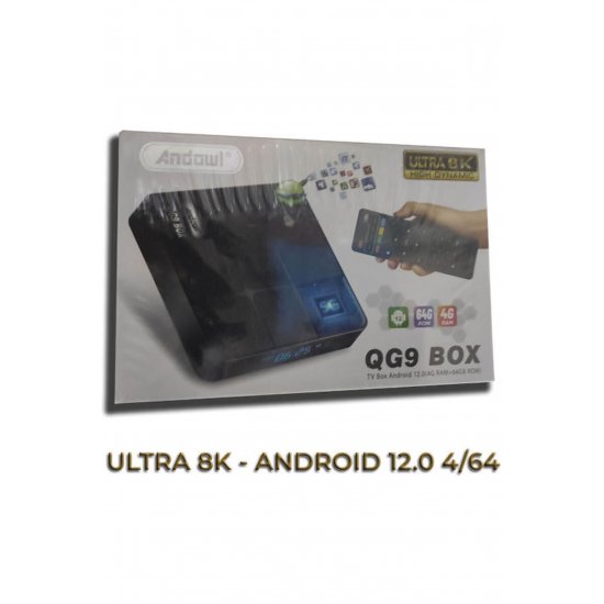 TV Box QG9 QG9 4K UHD με WiFi USB 2.0 / USB 3.0 4GB RAM και 64GB αποθηκευτικό χώρο με λειτουργικό σύστημα Android 10.0