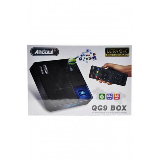TV Box QG9 QG9 4K UHD με WiFi USB 2.0 / USB 3.0 4GB RAM και 64GB αποθηκευτικό χώρο με λειτουργικό σύστημα Android 10.0