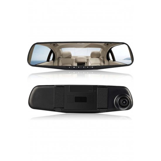 Σετ καθρέφτη αυτοκινήτου 1080P DVR με πίσω κάμερα, οθόνη 4,3