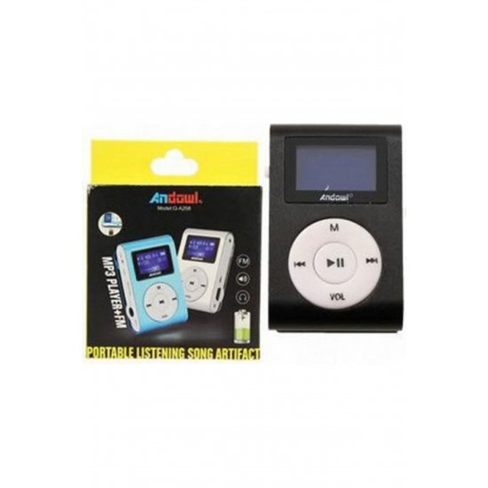 Q-A208 MP3 Player (8GB) με μαύρη οθόνη LCD