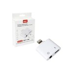 KY-178 Μετατροπέας Lightning αρσενικό σε 3,5mm / Lightning θηλυκό Λευκό 1τμχ