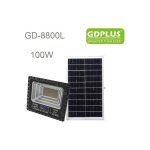 Τοίχου Αδιάβροχο Ηλιακό LED Floodlight 100W με Τηλεχειριστήριο IP67 Κωδικός: 81045GHJ00BK