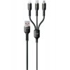 WDC-07TH Κανονικό καλώδιο USB σε Lightning / Type-C / micro USB 1m