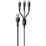 WDC-07TH Κανονικό καλώδιο USB σε Lightning / Type-C / micro USB 1m