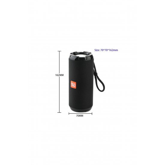 Φορητό ηχείο Bluetooth T&G TG621, Ασύρματο, Bluetooth 5.0, FM, TWS, υποδοχή κάρτας TF, Συμπαγές, Μπλε