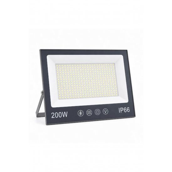 Προβολέας LED 200W, 20000LM, για εξωτερικούς ή εσωτερικούς χώρους, IP66, με αντιθαμβωτικό ματ γυαλί
