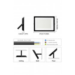 Προβολέας LED 300W, 3000K, IP66, ενεργειακά αποδοτικός
