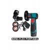 Mini Portable Flex Angle Grinder, 2 μπαταρίες 12V, 350W, 1500 mAh, 19500 rpm, 2 δίσκοι 76 mm