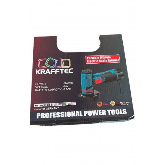 Mini Portable Flex Angle Grinder, 2 μπαταρίες 12V, 350W, 1500 mAh, 19500 rpm, 2 δίσκοι 76 mm