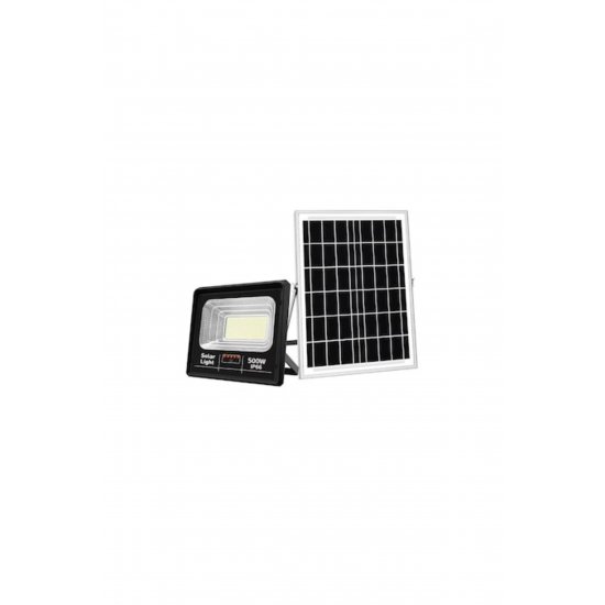 Προβολέας LED 500W 37x33cm με ηλιακό πάνελ, IP66, 6500K, τηλεχειριστήριο, ρυθμιζόμενη γωνία, κατηγορίας Α, Kardett®