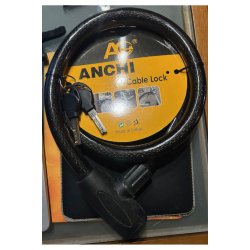 Κλειδαριά με καλώδιο Anchi Bicycle με Μαύρο κλειδί