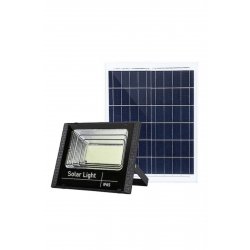Proiector LED SMD 300W cu incarcare solara Cyrax, panou solar, cu telecomanda, suport prindere, υλικό ABS, 14AH, 1032 LED-uri, 5 m cablu inclus, 1019Lm, 36x32 cm, negru