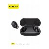 Ακουστικά Bluetooth Handsfree T20 in-ear με αντίσταση στον ιδρώτα και θήκη φόρτισης Μαύρη