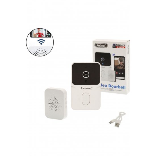 Ασύρματο Wi-Fi Door Bell White