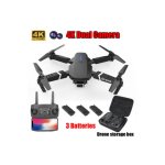 E88 RC Drone WIFI FPV Ευρυγώνιο 4K HD Dual Camera Selfie Quadcopter