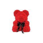 Bear of Artificial Roses Red 40cm Μαύρη Γραμμή Κωδικός: 40CM.ΚΟΚΚΙΝΟ