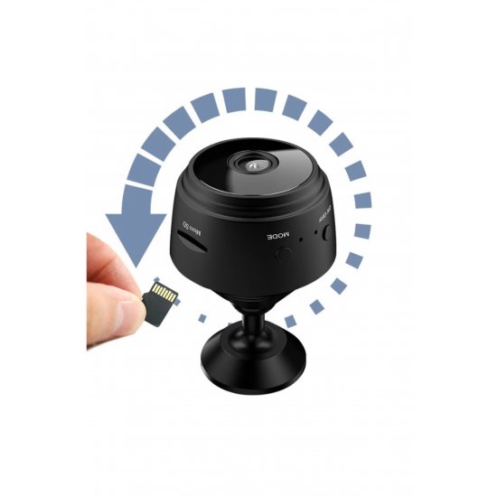 PROMO 1+1 Δωρεάν, μικρού μεγέθους Κάμερα Wi-Fi Full HD 1080p Υποστήριξη Κάρτα 128 GB, Ζωντανή προβολή p