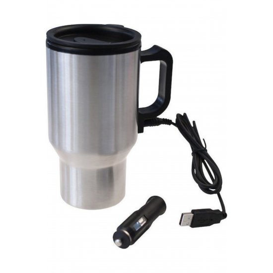 Glass Thermos Inox 450ml Ασημί με Επιστόμιο Κωδικός: S6376