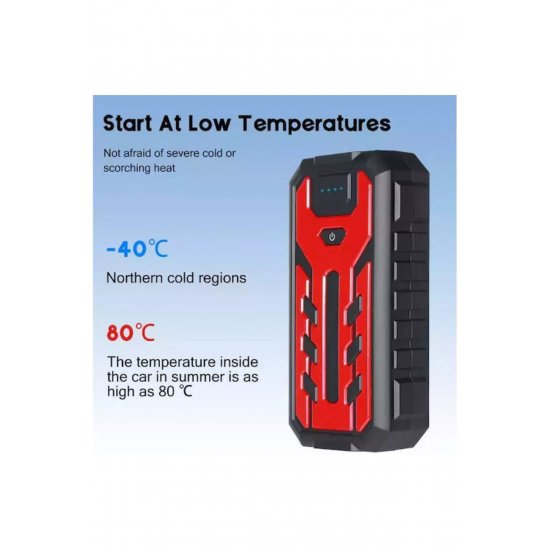 Portable Car Battery Jump Starter 20000mAh with Φακό / Power Bank / USB 12V Code: Q-D1020