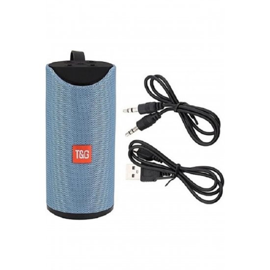 Tg-113 Ηχείο Bluetooth 10W με ραδιόφωνο και διάρκεια ζωής μπαταρίας έως 3 ώρες Μπλε