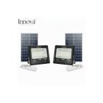 Σετ 2 x Proiector LED 200W με ηλιακό πάνελ και τηλεχειριστήριο, IP66 + Δώρο Έκπληξη