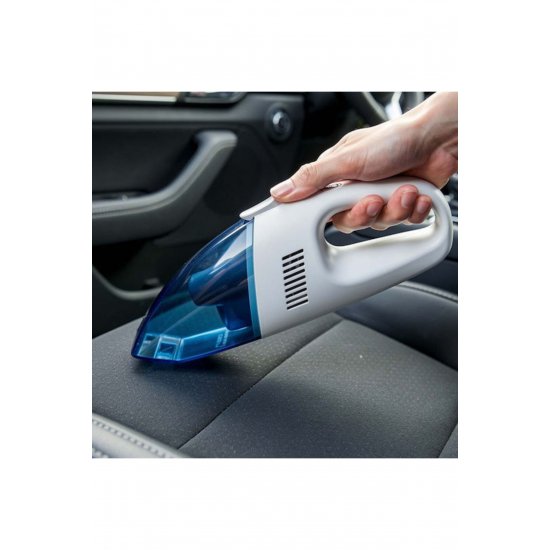 Avizar Compact Ergonomic 80w Φορητή ηλεκτρική σκούπα Εσωτερικά αυτοκινήτων Λευκό Μπλε Κωδικός: CX-9358