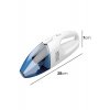 Avizar Compact Ergonomic 80w Φορητή ηλεκτρική σκούπα Εσωτερικά αυτοκινήτων Λευκό Μπλε Κωδικός: CX-9358