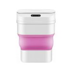ZSW-L11 Waste Bin Waste Plastic with Photocell White-Pink 8lt 1τεμ.