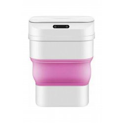 ZSW-L11 Waste Bin Waste Plastic with Photocell White-Pink 8lt 1τεμ.