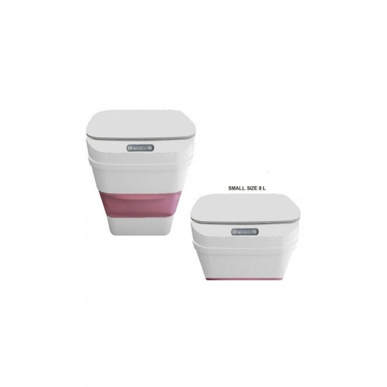 ZSW-L11 Waste Bin Waste Plastic with Photocell White-Pink 8lt 1τεμ.