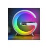 Έξυπνη λάμπα LED RGB με ασύρματη φόρτιση 15W, ηχεία Bluetooth, ψηφιακό ρολόι και ήχους περιβάλλοντος