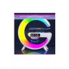 Έξυπνη λάμπα LED RGB με ασύρματη φόρτιση 15W, ηχεία Bluetooth, ψηφιακό ρολόι και ήχους περιβάλλοντος