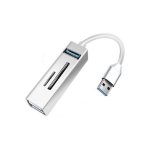 Q-HU803 USB 3.0 Hub με 3 θύρες USB-A Silver
