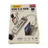 Q-HU803 USB 3.0 Hub με 3 θύρες USB-A Silver