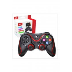 Techsuit V8 Wireless Gamepad, Bluetooth 4.0, 2.4G, Συμβατό με Android, iOS, PC, PS3 και Smart TV
