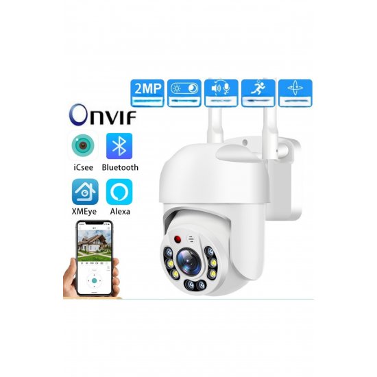 iCSee 360° WiFi κάμερα παρακολούθησης, IP66, IR, μικρόφωνο και ηχείο iCSee 360° WiFi κάμερα παρακολούθησης, IP66, IR, μικρόφωνο και ηχείο