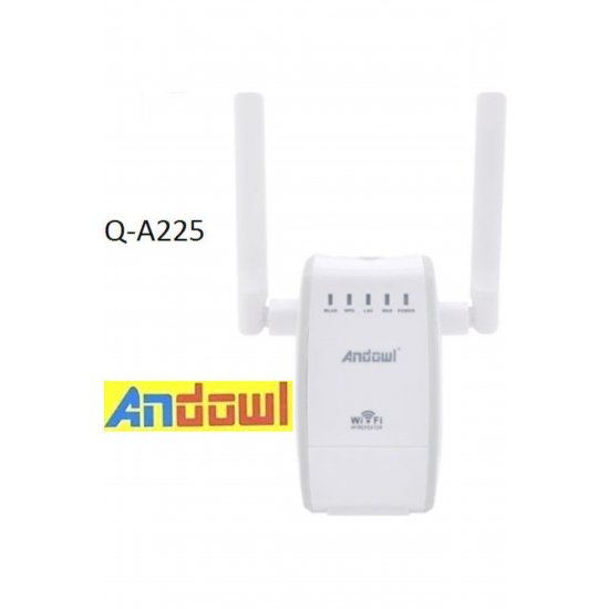 Q-A225 WiFi Extender Single Band (2,4 GHz) 300Mbps με 2 θύρες Ethernet