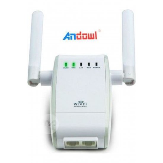 Q-A225 WiFi Extender Single Band (2,4 GHz) 300Mbps με 2 θύρες Ethernet