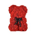 Bear of Artificial Roses Red 25cm σε Box Giftland
