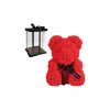 Bear of Artificial Roses Red 25cm σε Box Giftland