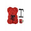 Bear of Artificial Roses Red 25cm σε Box Giftland