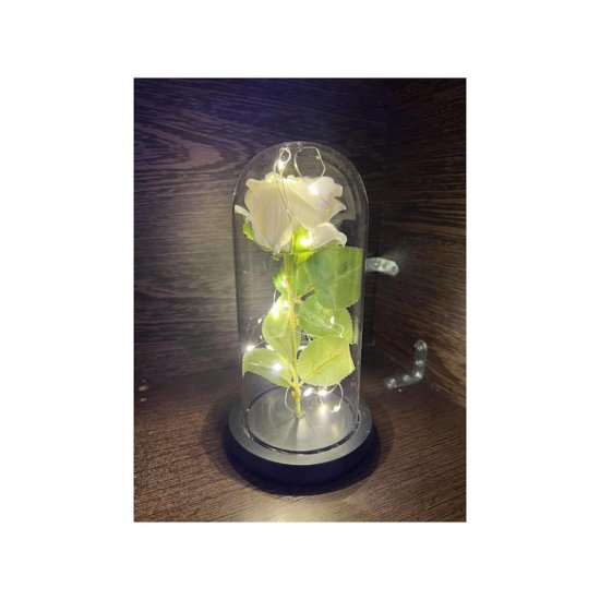 Eternal Rose White 22cm σε Yala με LED Κωδικός: B076F6Z3B5 Eternal Rose White 22cm σε Yala με LED Κωδικός: B076F6Z3B5