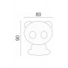 Light Led Kids Decorative Lamp Panda White 8x8x9εκ. Light Led Kids Decorative Lamp Panda White 8x8x9εκ.