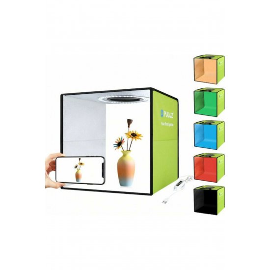 Photo Box Lighted with Multiple Backrounds 30x30x30cm Κωδικός: PU5032G